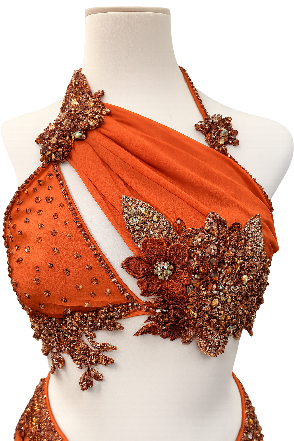 Burnt Orange Lyrical Dance Costume