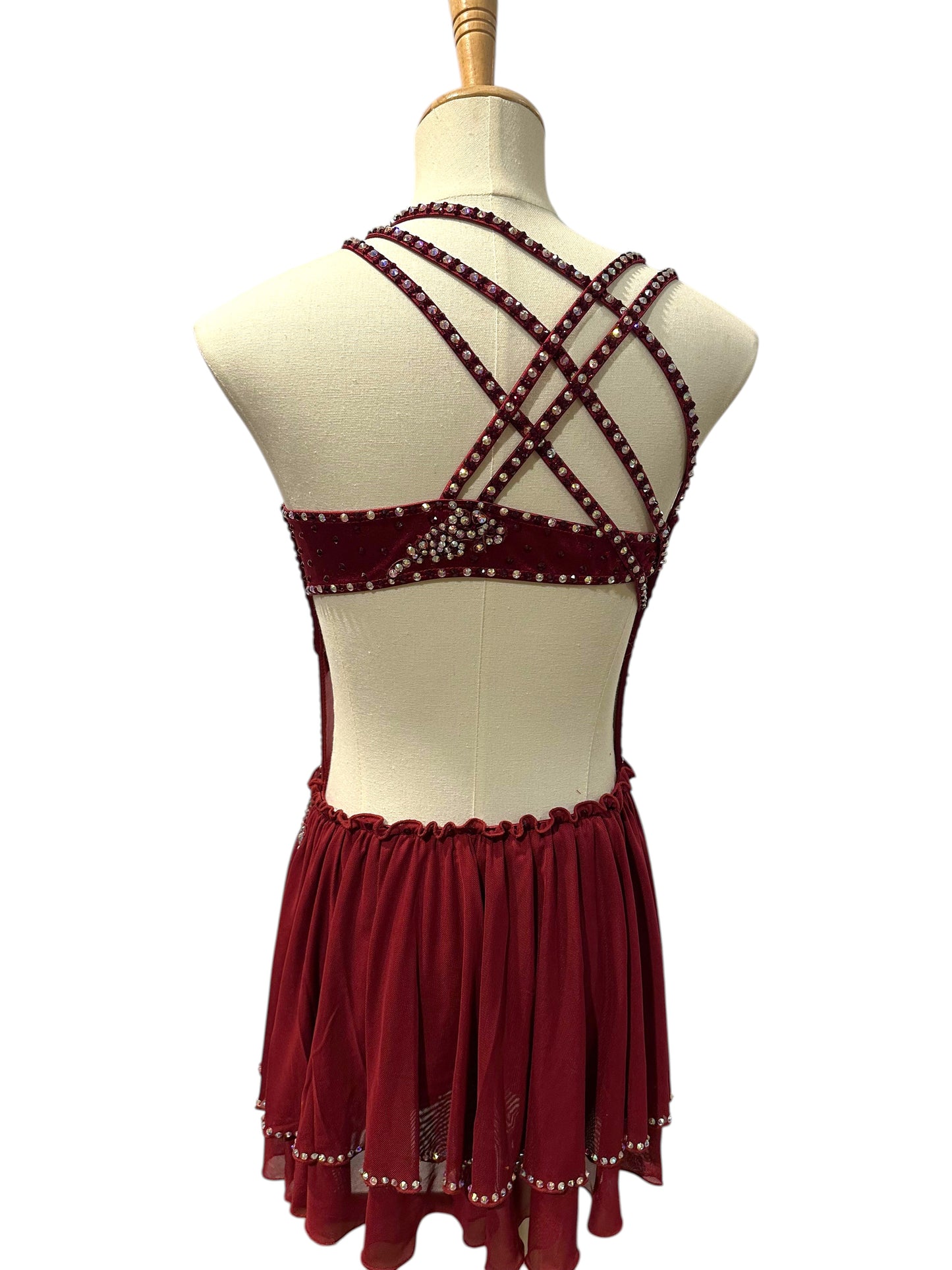 Burgundy Dance Costume