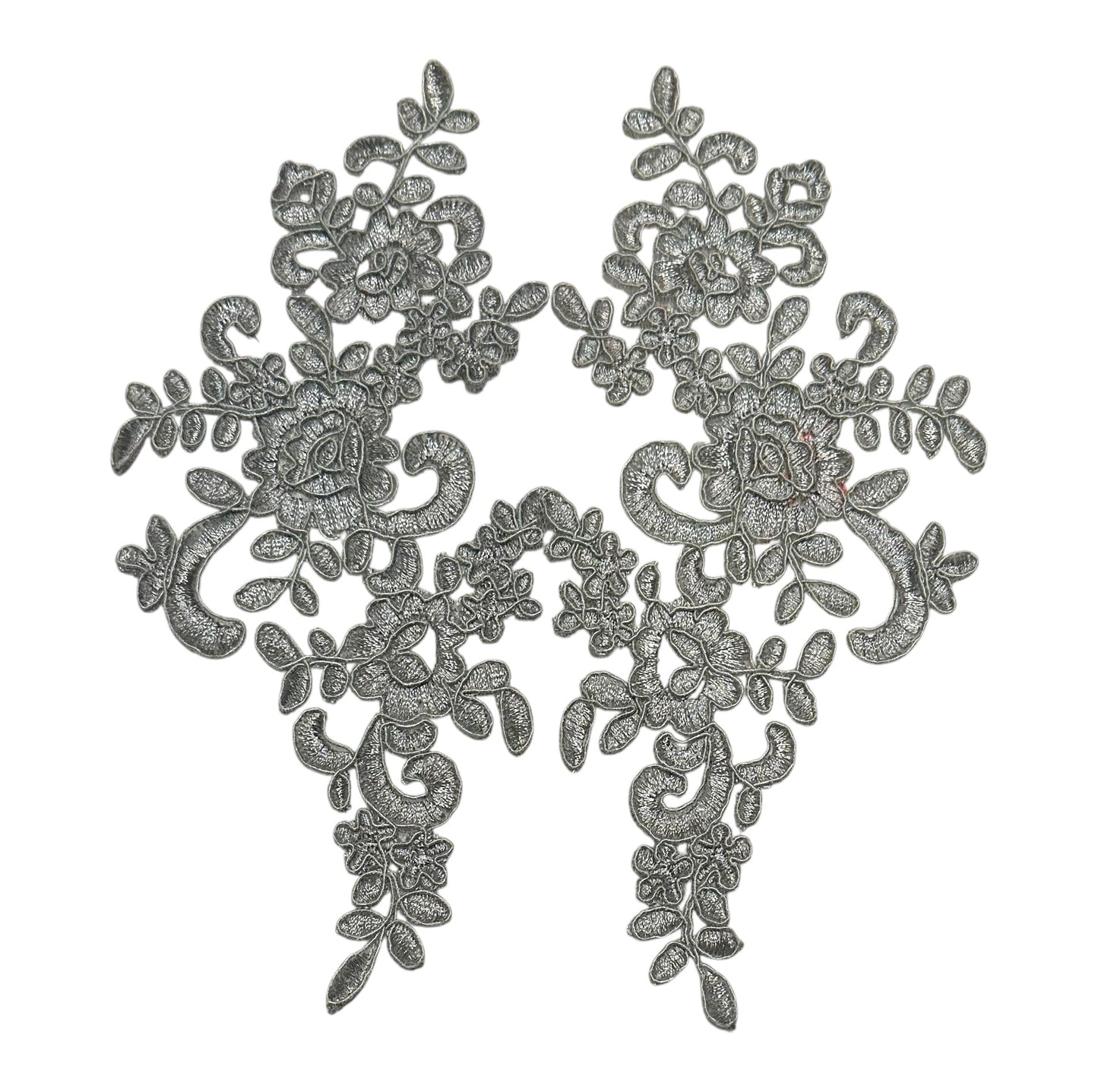 Light Grey floral applique