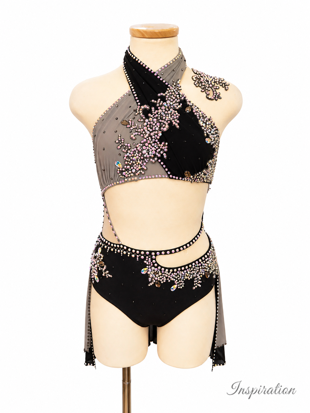 Madeleine Base dance costume in black and grey inspiration