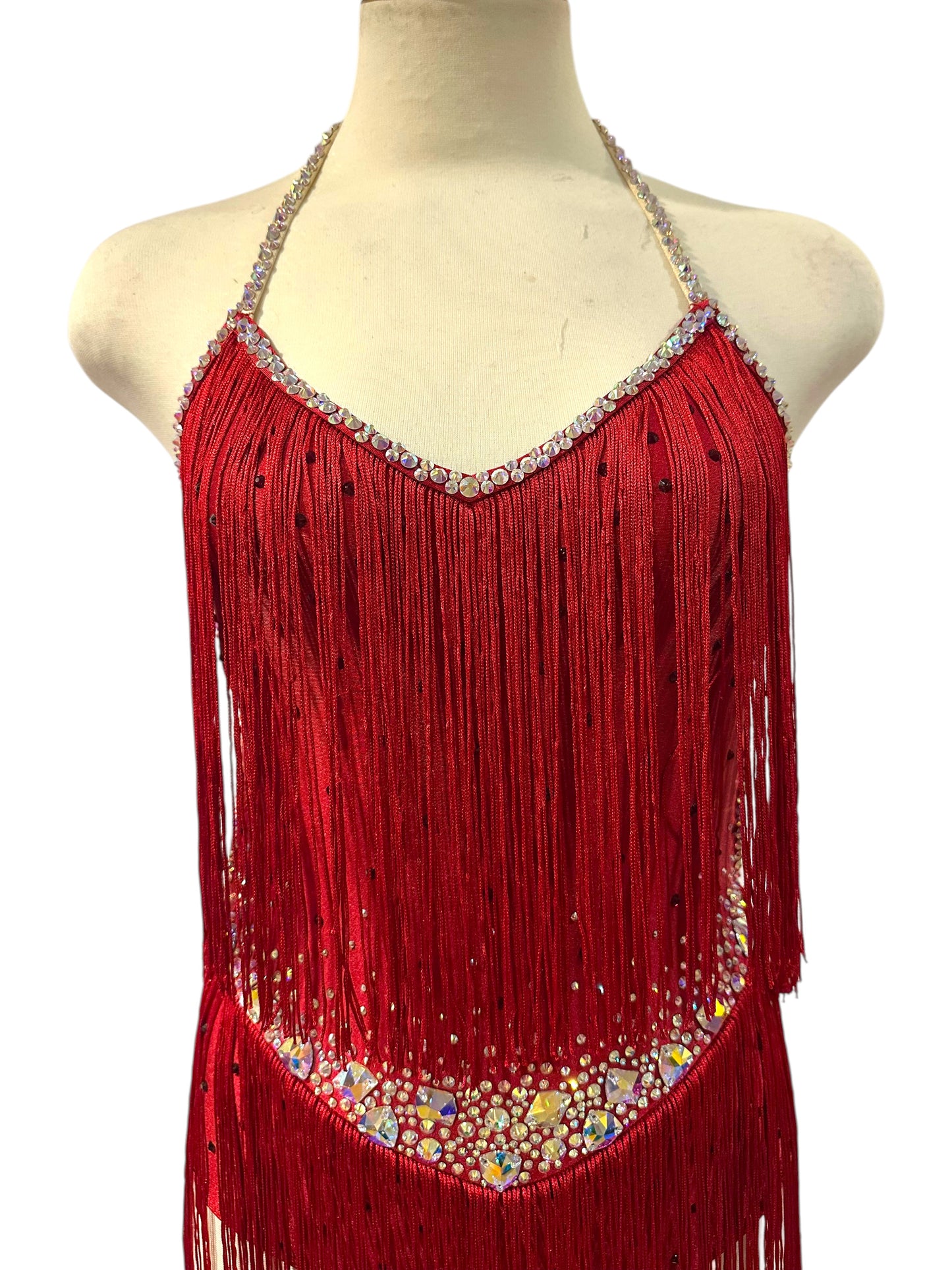 Exclusive Ready-to-Ship Costume | Red Fringe | Adult Small