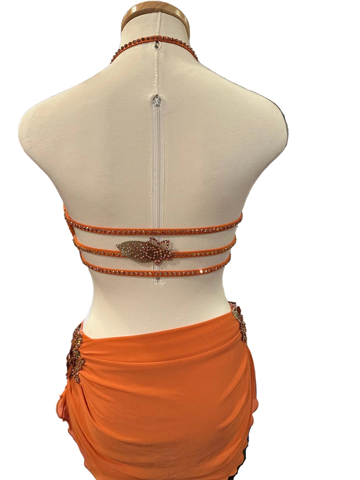 Burnt Orange Lyrical Dance Costume