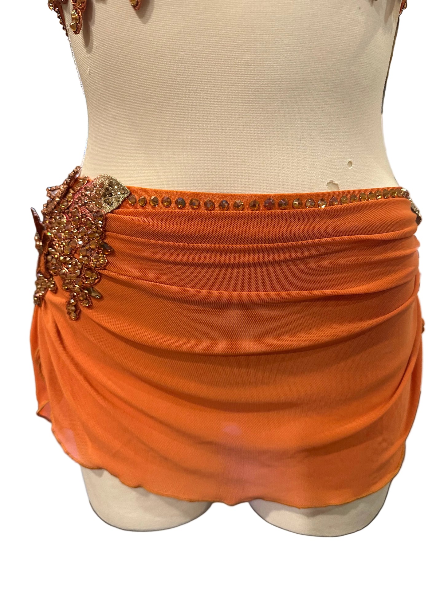 Burnt Orange Lyrical Dance Costume