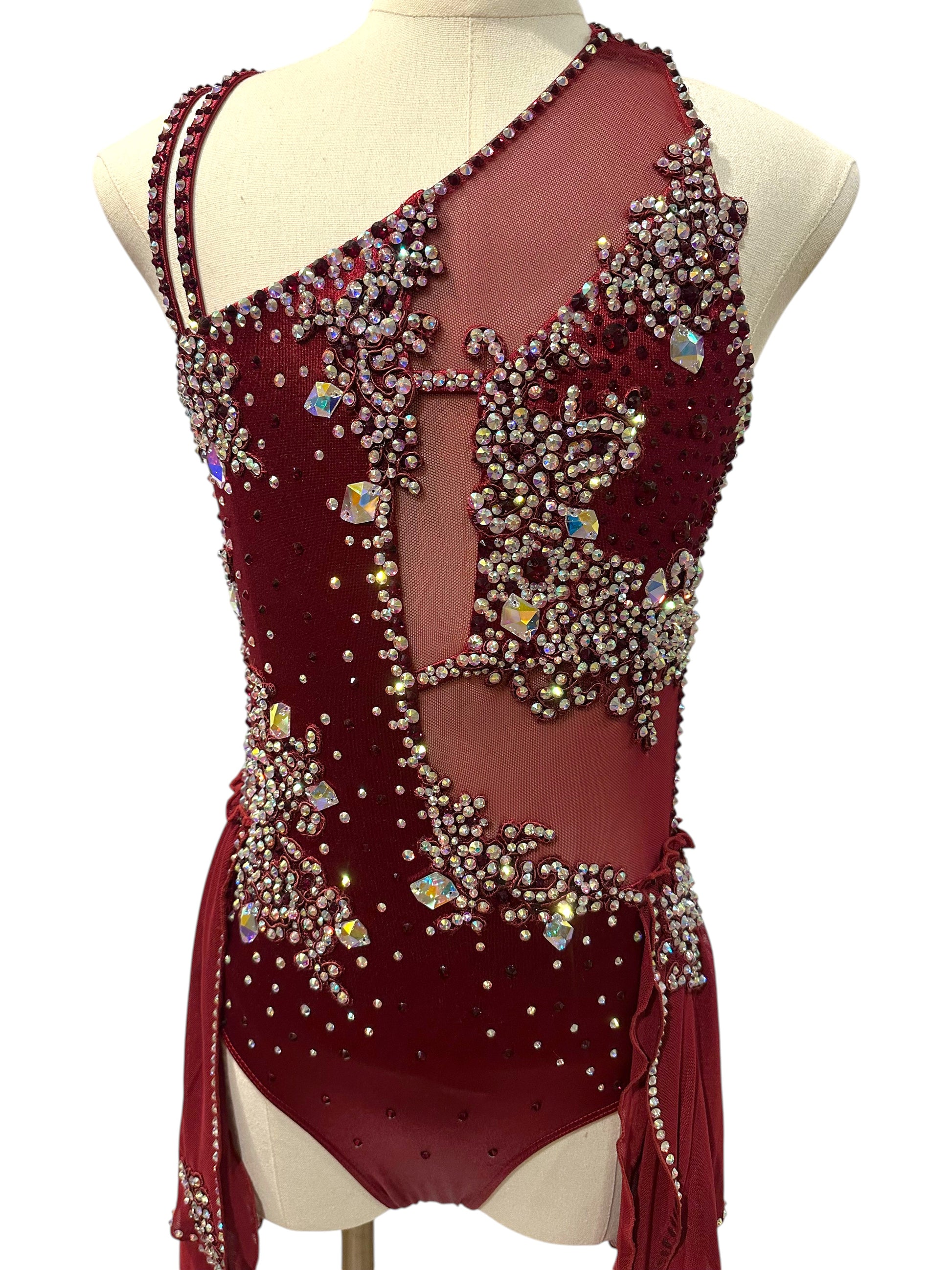 Burgundy Dance Costume
