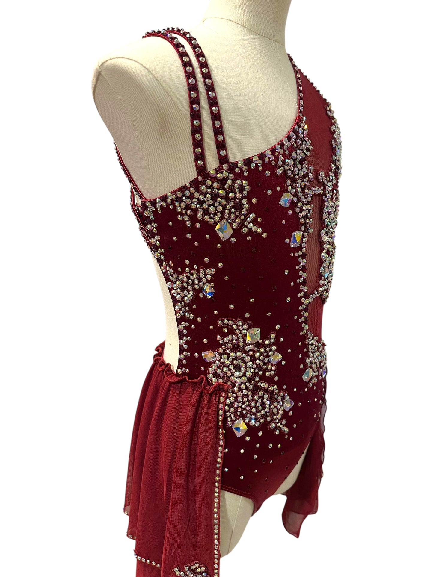 Burgundy Dance Costume