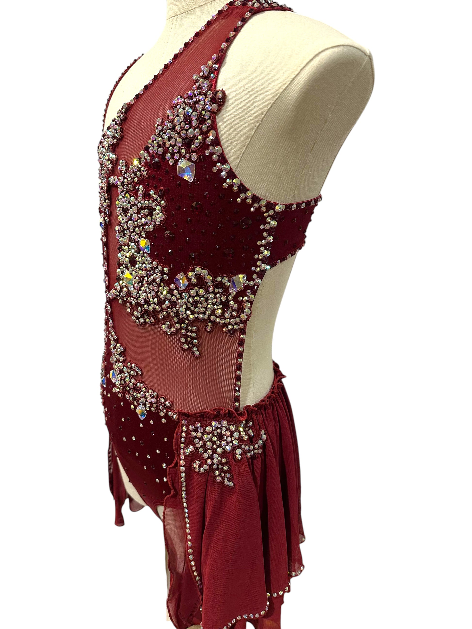 Burgundy Dance Costume