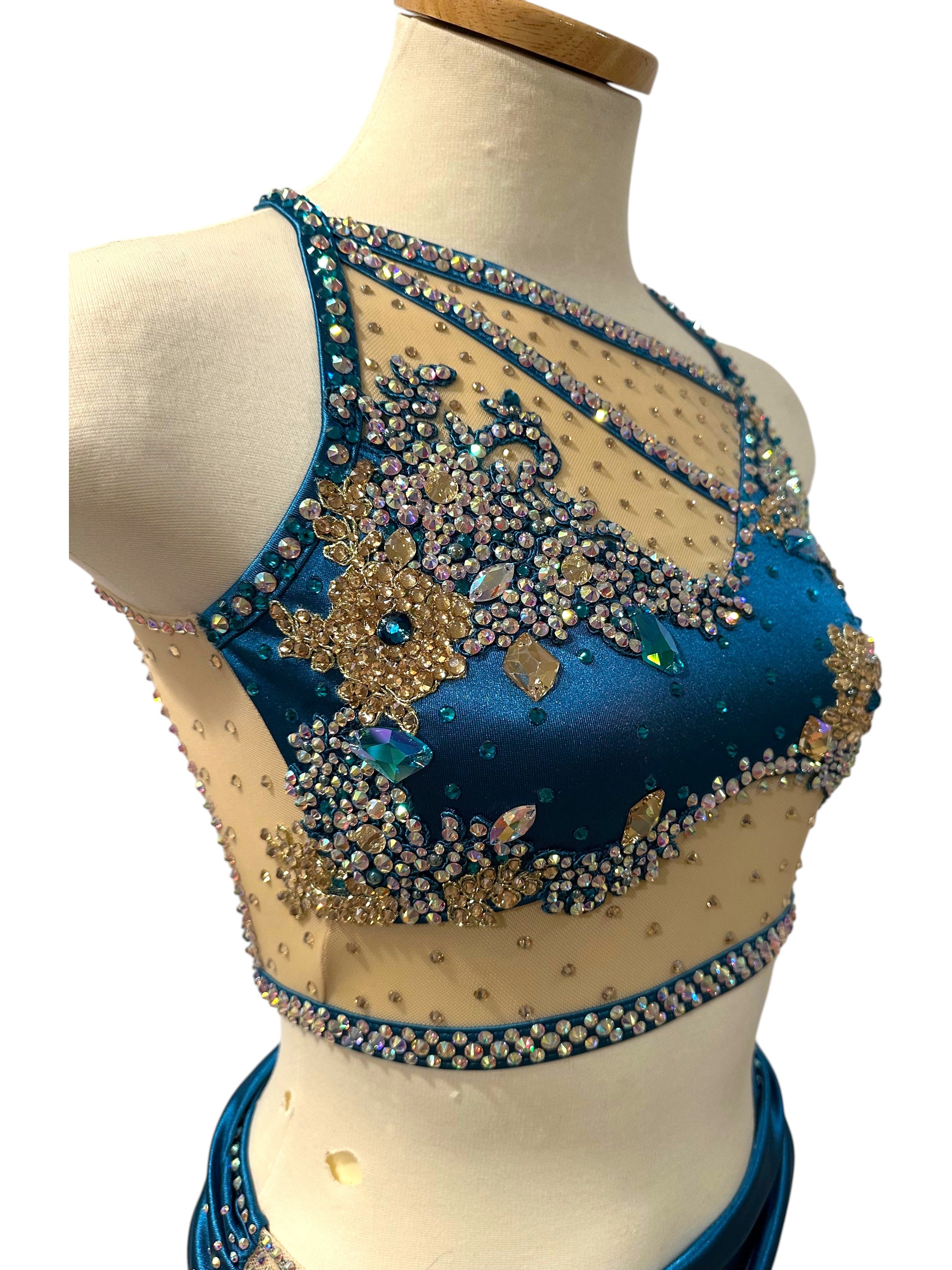 The Alicia Base in Peacock Blue