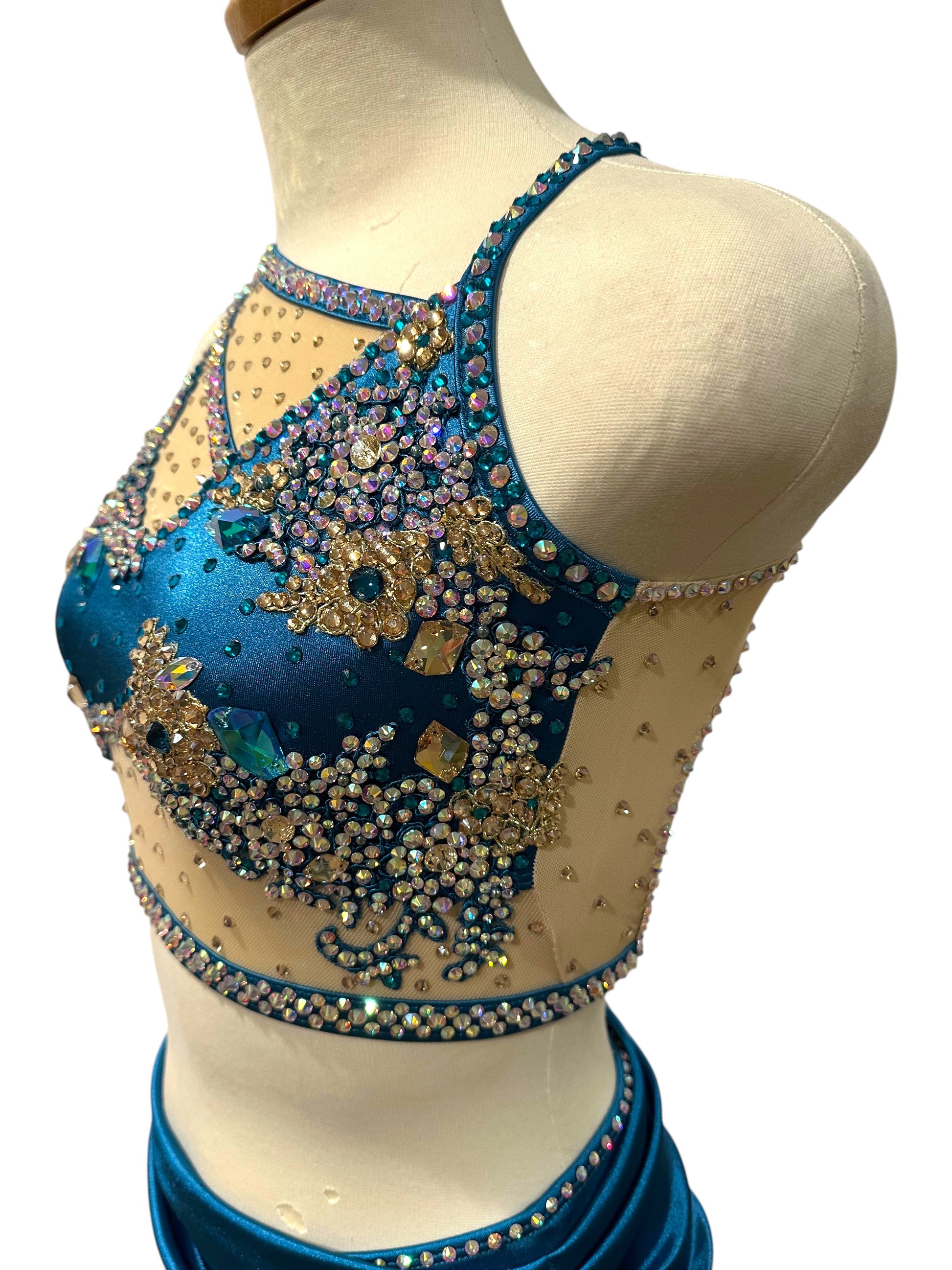 The Alicia Base in Peacock Blue