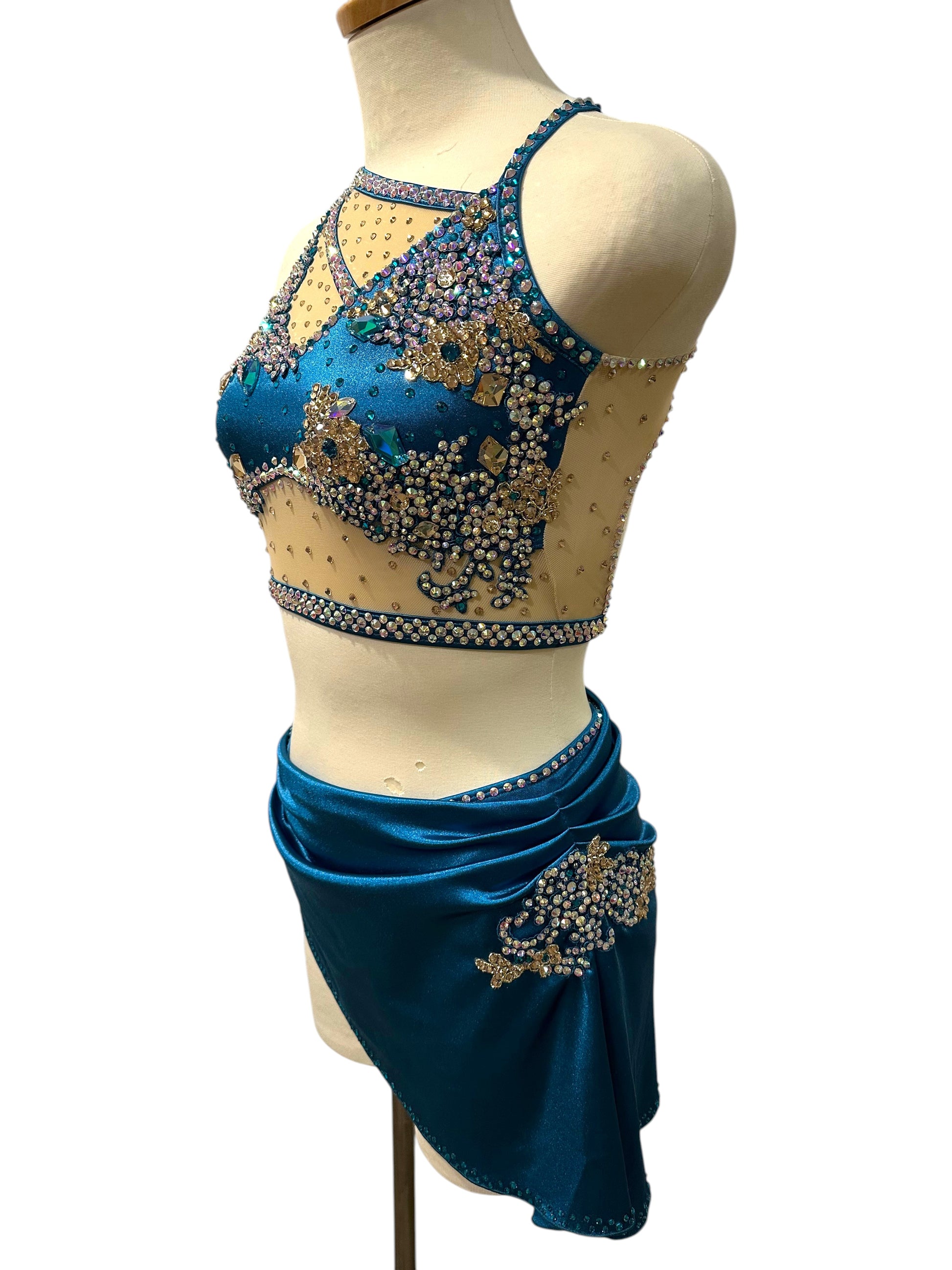 The Alicia Base in Peacock Blue