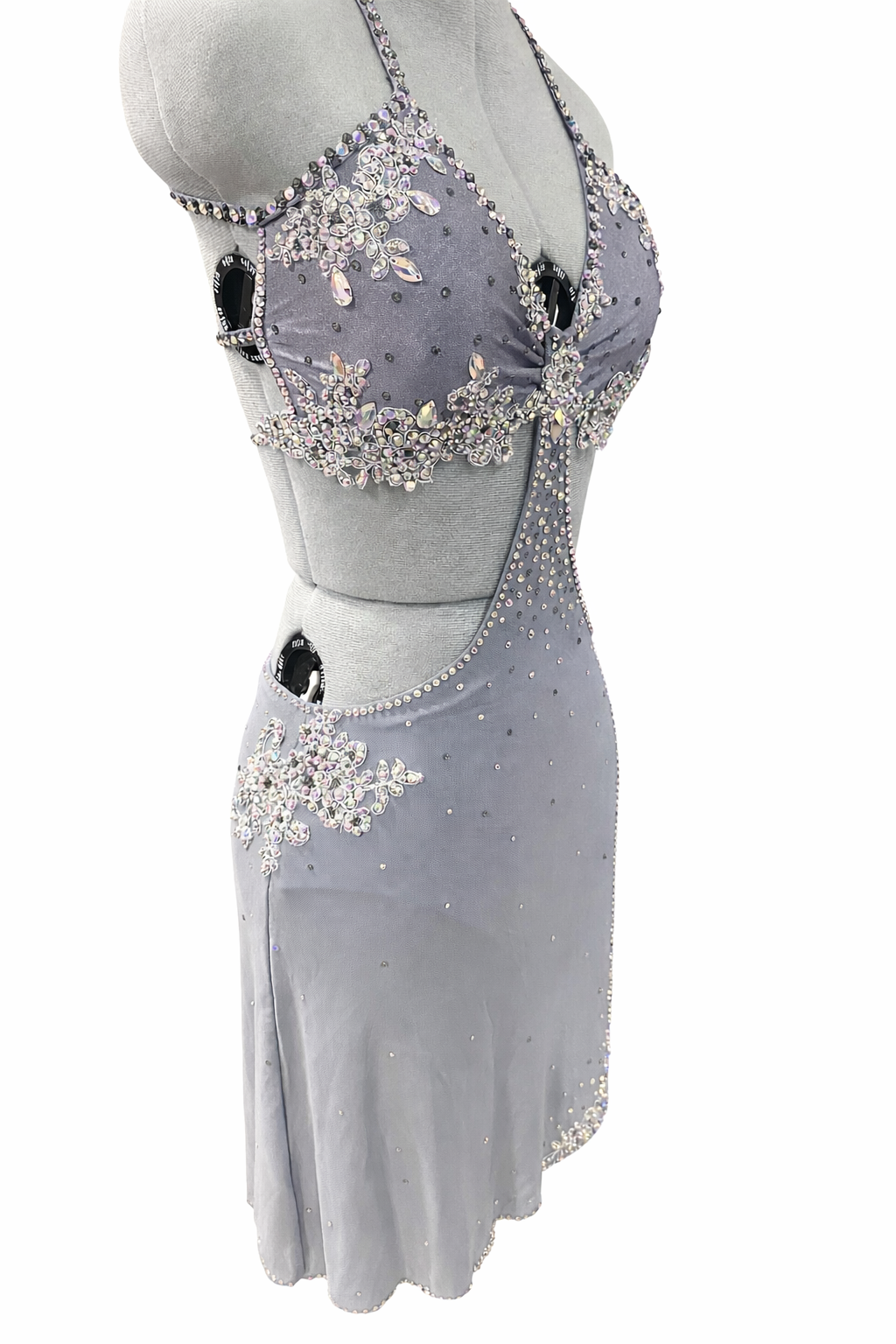 Grey Lyrical Dance Costume