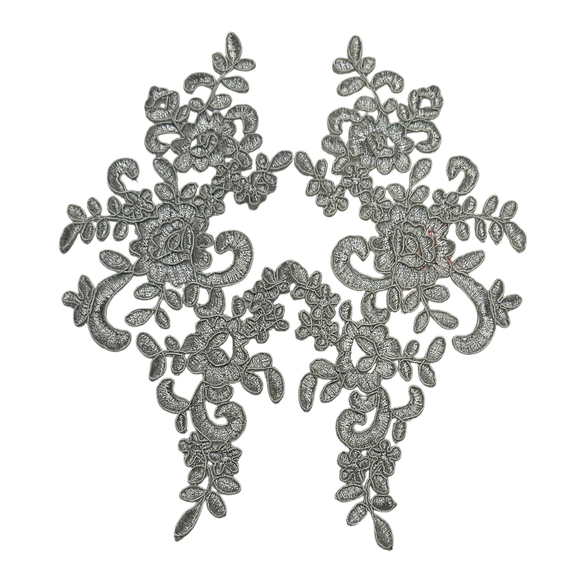Light Grey floral applique